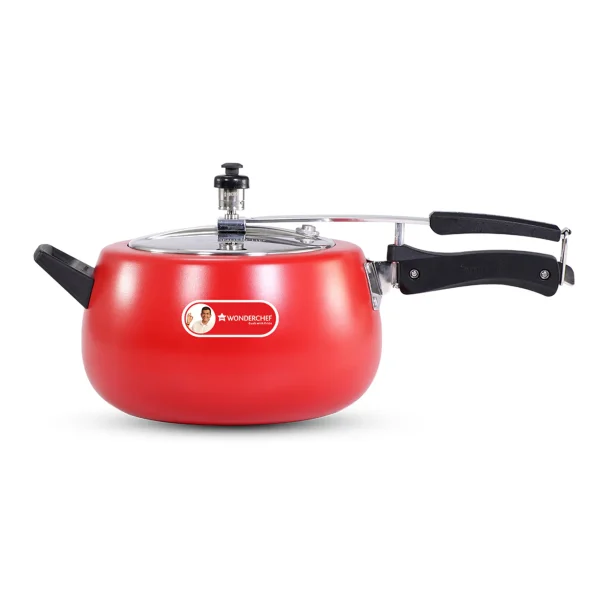 WONDERCHEF Regalia Induction Base 5L Pressure Cooker with Inner Lid Red (WON653) 63153714
