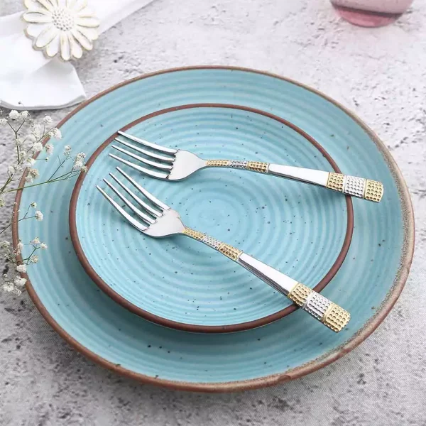 WONDERCHEF Roma Dinner Fork - Gold Plated - Set of 6pcs 63154086 (WON656) - Image 2