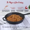 WONDERCHEF Forza Pre Seasoned 25 cm Cast Iron Fry Pan 63153850 (WON668) - Image 5