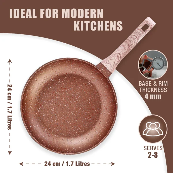 WONDERCHEF Non-Stick Duralife Frypan 24cm Copper 63154791 (WON685) - Image 4