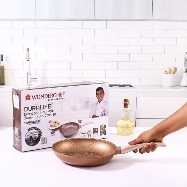 WONDERCHEF Non-Stick Duralife Frypan 24cm Copper 63154791 (WON685) - Image 8