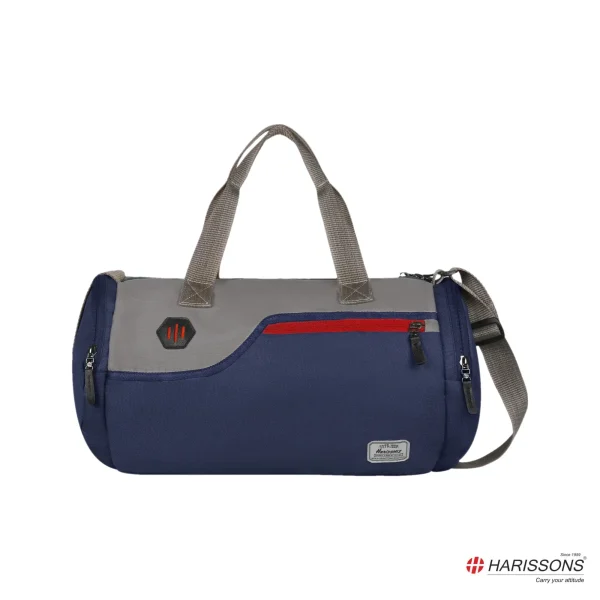HARISSONS Casper Gym Duffle Navy Blue/Grey/Red