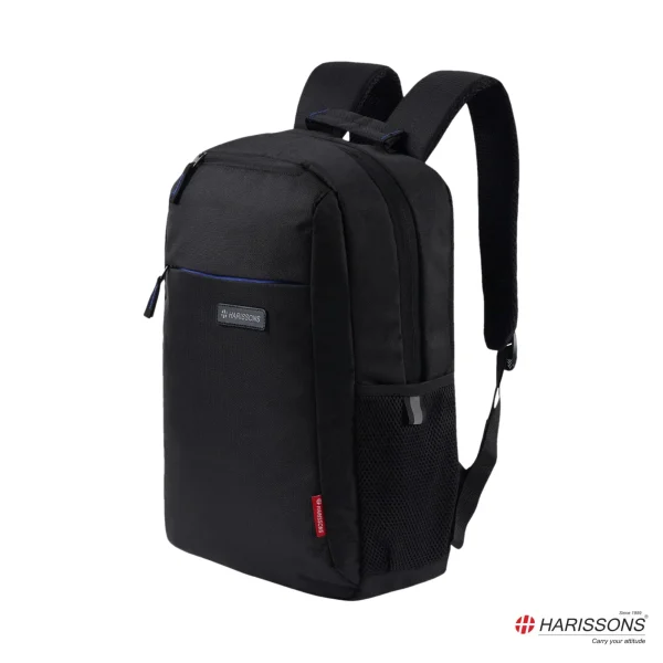 Harrisons NEMESIS Casual Laptop Backpack Blk RBlue