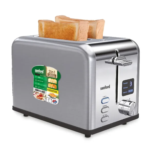 SANFORD Premium Toaster 2 Slices SF5746BT + Free SF3343EK Kettle worth Rs 990 - Image 3