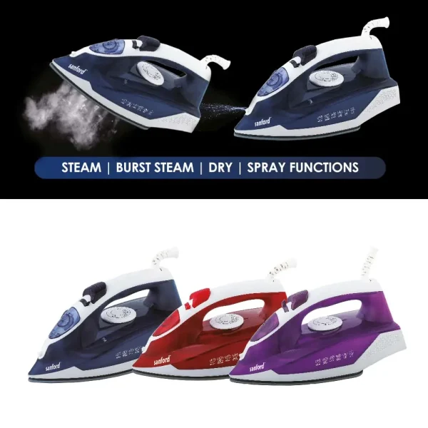 SANFORD Steam Iron SF70CSI Purple - Image 3