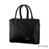 HARISSONS Orion Vegan Leather Laptop Messenger Black