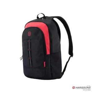 HARISSONS Roadway Casual Backpack Black Red