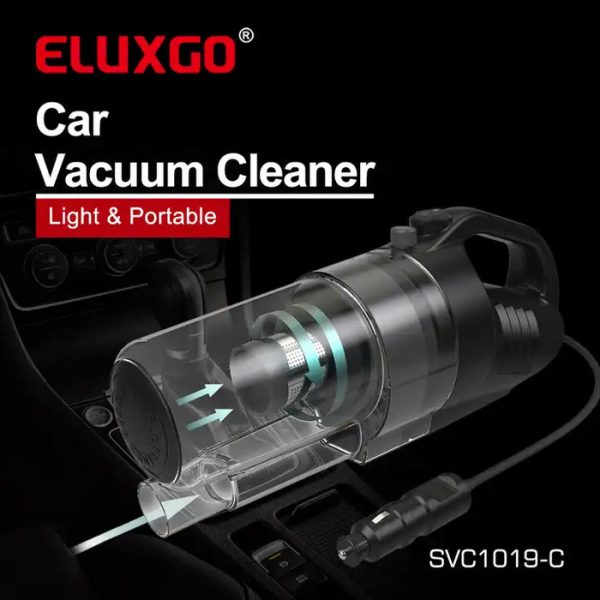 ELUXGO Pro-Cyclone Portable and Lightweight Car Vacuum Cleaner - SVC-1019-C - Image 2