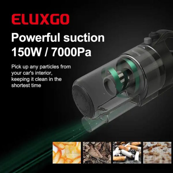 ELUXGO Pro-Cyclone Portable and Lightweight Car Vacuum Cleaner - SVC-1019-C - Image 5