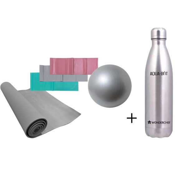 VOLKANO Active Yoga Starter Kit – Multi VK1016CC + Get WON131 Hot and Cold Stainless Water Bottle worth Rs 1150 free