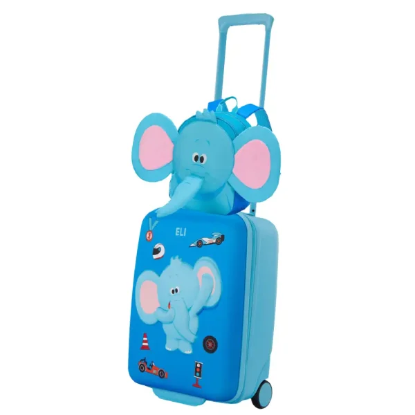 AMERICAN TOURISTER Kiztopia Cabin Elephant + Free Backpack Elephant