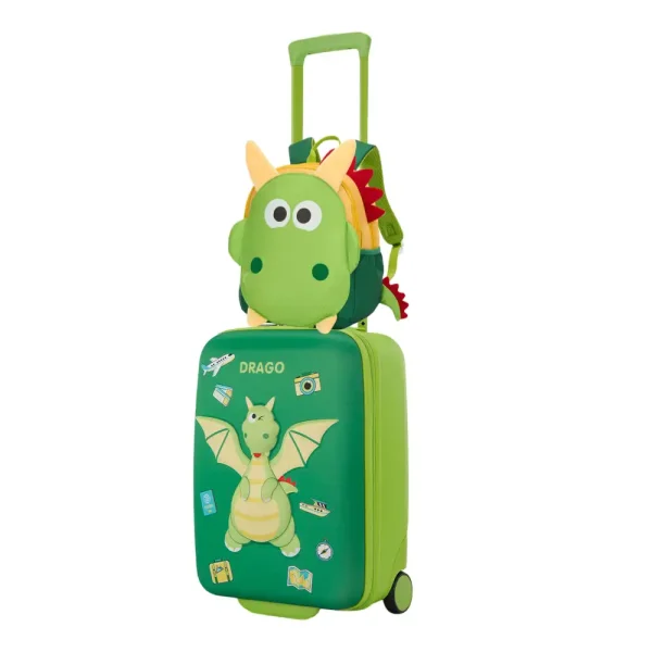 AMERICAN TOURISTER Kiztopia Cabin Dragon + Free Backpack Dragon