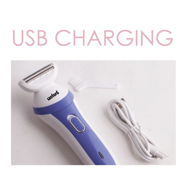 SANFORD Rechargeable Lady Shaver SF1924LSR Blue - Image 2
