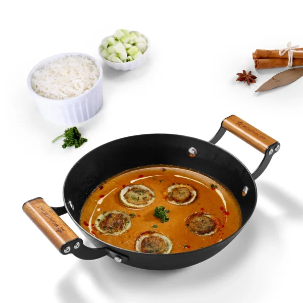 WONDERCHEF Cast Iron Ferro Kadhai 28cm (WON747) 63154906