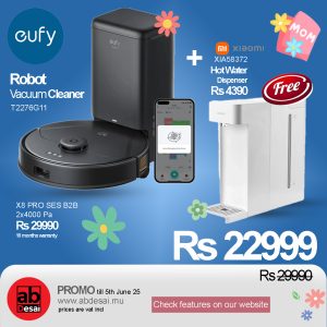 EUFY CLEAN X8 PRO SES B2B - EUROPE (EXCLUDED UK PLUG) BLACK ITERATION 1 (T2276G11) + XIAOMI Water Dispenser Instant Hot XIA58372