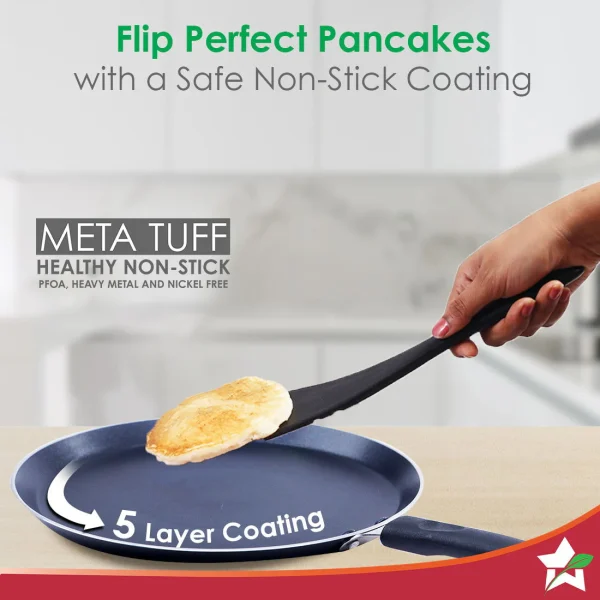 WONDERCHEF Valencia Non-stick Cookware Set, 2 year warranty - Black 63154034 (WON758) - Image 3