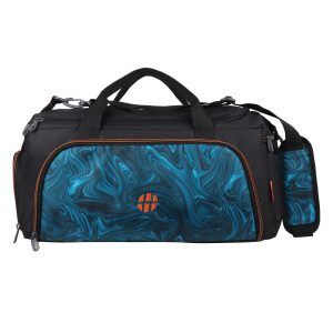 Harrisons MARVEL Gym Duffle Blk/SEAgrn/Orange