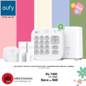 EUFY SECURITY SECURITY ALARM 5 PIECE KITS B2C - EU/ES/FR/ES WHITE ITERATION 1 (T8990321)