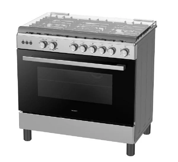 SHARP 90cm Freestanding Cooker with 5 Gas Burners Oven & Cast Iron Support - GN-SM9058L - Image 2