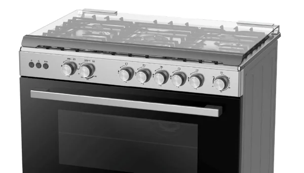 SHARP 90cm Freestanding Cooker with 5 Gas Burners Oven & Cast Iron Support - GN-SM9058L - Image 9