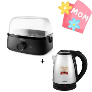 PHILIPS Egg Cooker HD9137 + SF3343EK worth Rs 990