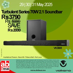 VOLKANO VK3905 2.1 Turbulent Series Soundbar