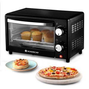 WONDERCHEF Oven Toaster Griller (OTG) 10 L | Bake, Grill, Roast | Auto-Shut Off | Heat-Resistant Tempered Glass | Customised Time & Temperature Control | Easy to Clean | 2 Year Warranty 63155032 (WON761)