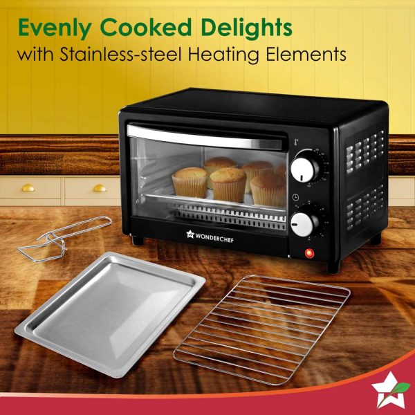 WONDERCHEF Oven Toaster Griller (OTG) 10 L | Bake, Grill, Roast | Auto-Shut Off | Heat-Resistant Tempered Glass | Customised Time & Temperature Control | Easy to Clean | 2 Year Warranty 63155032 (WON761) - Image 5