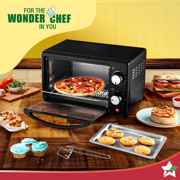 WONDERCHEF Oven Toaster Griller (OTG) 10 L | Bake, Grill, Roast | Auto-Shut Off | Heat-Resistant Tempered Glass | Customised Time & Temperature Control | Easy to Clean | 2 Year Warranty 63155032 (WON761) - Image 7