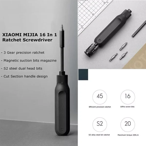XIAOMI Screwdriver Ratchet 16in1 XIA30436 - Image 3