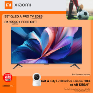 XIAOMI TV A PRO 55" 2026 XIA63999 + Free Eufy Indoor Camera C220