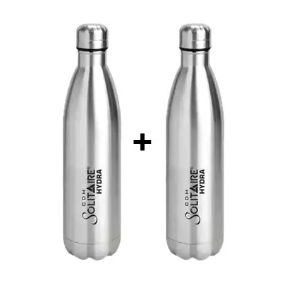 SOLITAIRE Stainless Steel Hot/Cold Vacuum Water Bottle 750ml HB03 x 2 units