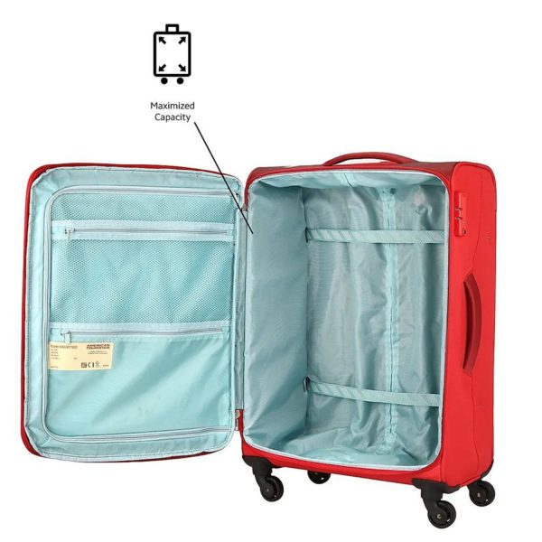 AMERICAN TOURISTER Marina Set 3pcs Red + FREE Harissons Livit Folding Bag + Harissons Money Bag (Copy) - Image 6