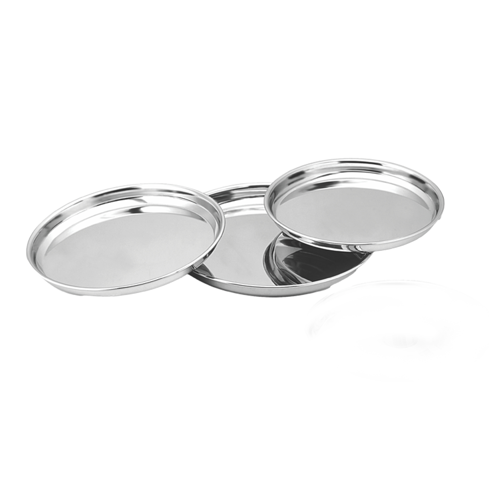 SOLITAIRE Stainless Plate 26.5cm NPBK02