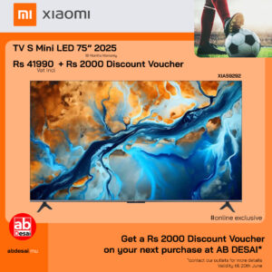 XIAOMI TV S Mini Led 75" 2025 XIA59292 + Discount Voucher Rs 2000