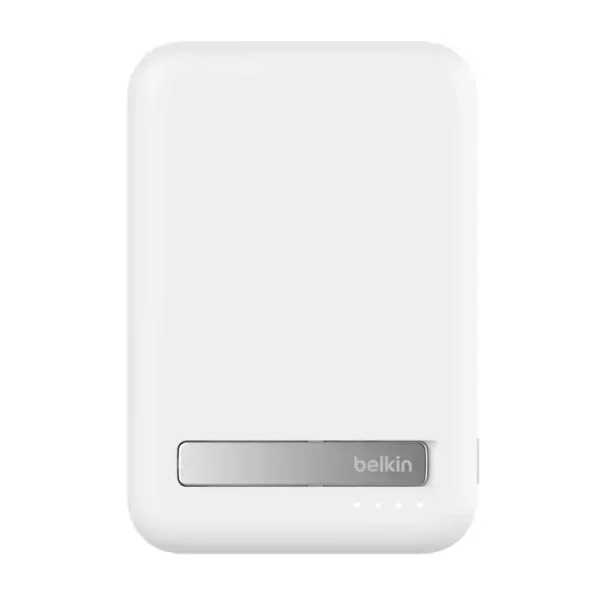 BELKIN BoostCharge Qi2 Magnetic 15W Wireless Power Bank 10K + Stand, for iPhone 16/15/14/13/12 White BPD008BTWH - Image 3