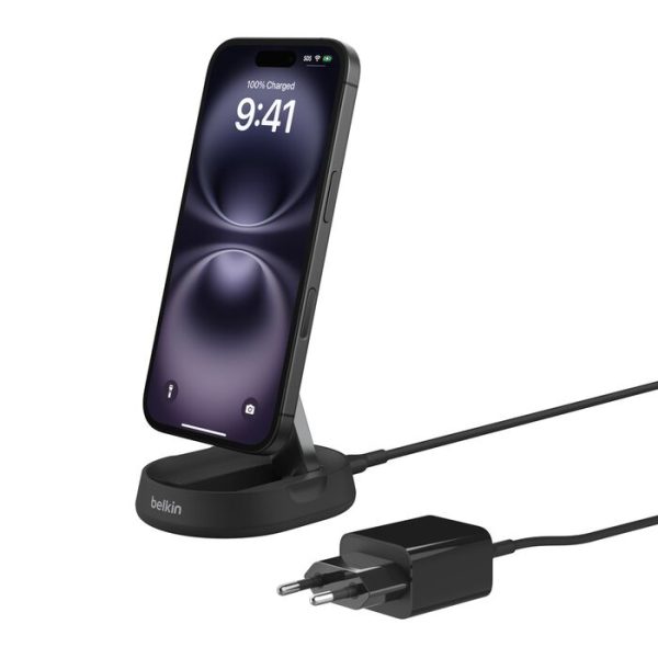 BELKIN BoostCharge Pro Convertible Magnetic Wireless Charging Stand with Qi2 15W Black WIA008MYBK