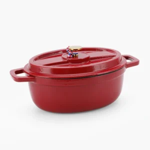 AMERCOOK Soltam Cast Iron Oval Pot 22X28X10.7CM 4.1Lt (70972)