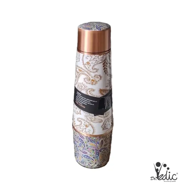 Dr Vedic Copper Bottle 1100ml Meena Print DV09 BotEifMeena