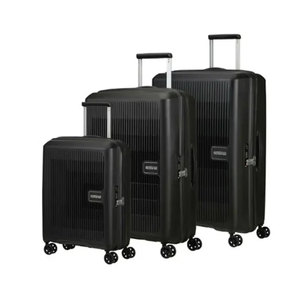 AMERICAN TOURISTER Aerostep Set of 3pcs Black