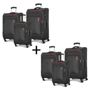 AMERICAN TOURISTER 2 Sets of 3pcs Black (Total 6pcs) Valid till 2nd Oct 2025 : as per colour and stock availability