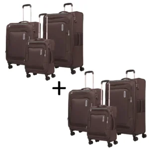 AMERICAN TOURISTER 2 Sets of 3pcs Brown (Total 6pcs) Valid till 2nd Oct 2025 : as per colour and stock availability