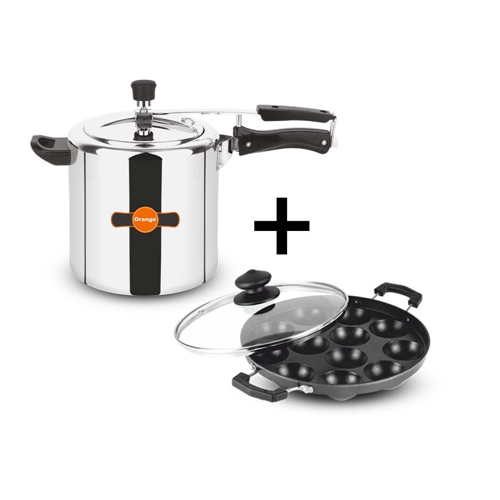 ORANGE Pressure Cooker Inner Lid 8L (ORA127) - Add Rs 300 and Get a ORA049 Appam _ Takoyaki Maker worth Rs 990