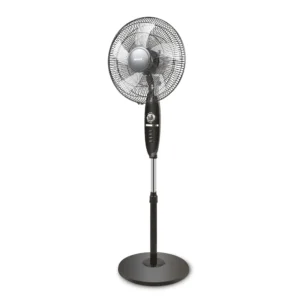 SANFORD 16” Stand Fan 16 inch 5 blade Stand Fan SF902SFN Black + Free Hand Fan SF936HFN-Square worth Rs 590