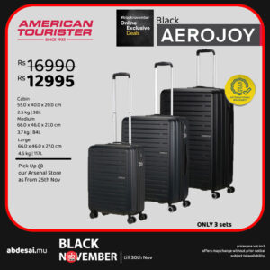 AMERICAN TOURISTER Aerojoy Set of 3 Black