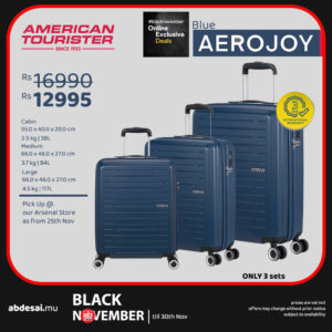 AMERICAN TOURISTER Aerojoy Set of 3 Blue