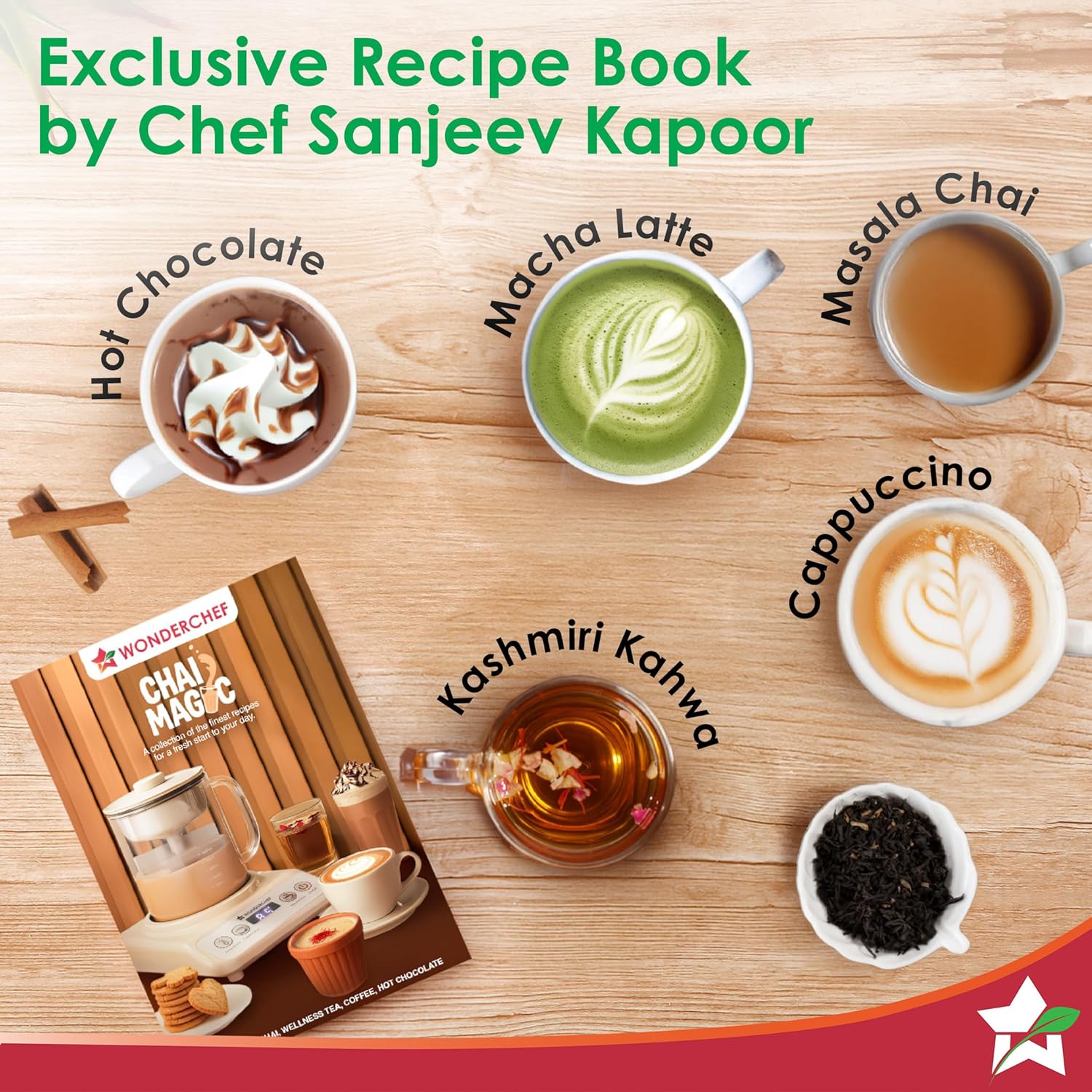 WONDERCHEF Fully Automatic Tea and Cappuccino Maker WON779-63155129 + Free 12 pcs Mitticool Chai Cups. MIT068(6pcs) x2sets - Image 2