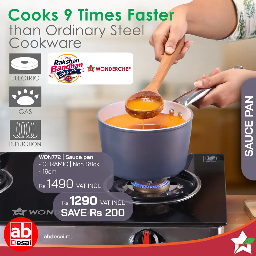 WONDERCHEF Eco-Glide Saucepan | Chemical-free Ceramic Coating | 16cm, 1.75L | Healthy, Low Oil Meals | Scratch-resistant | Stainless-steel Handle | Gas & Induction Compatible | Grey | Easy to Clean WON772-63155098
