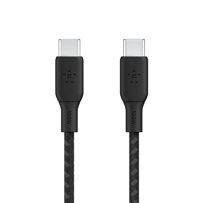 BELKIN Braided USB-C TO USB-C Cable 100W 2M Black CAB014BT2MBK