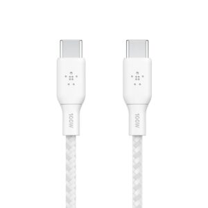 BELKIN Braided USB-C TO USB-C Cable 100W 2M White CAB014BT2MWH
